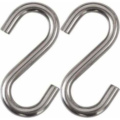 Hochwertige S-Haken aus Edelstahl 304 – 2er-Pack, 7,6 cm, für Hängematten oder Schaukeln, Industriequalität (1/5)