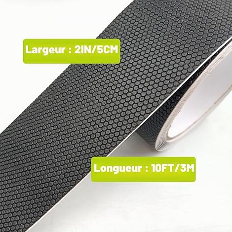 Bande de préhension en caoutchouc, Pad antidérapant à adhérence, Bande de préhension antidérapante, imperméable et durable pour usage domestique, Parfait pour poignées, escaliers (1/4)