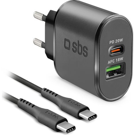 SBS TEKITTRPDCCK adaptateur de puissance & onduleur Intérieure 18 W Noir (1/4)