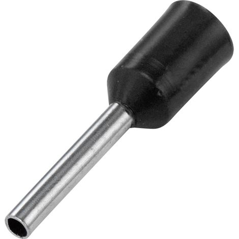 Vogt Verbindungstechnik 460712 Aderendhülse 6 mm² Teilisoliert Schwarz 100 St. (1/2)