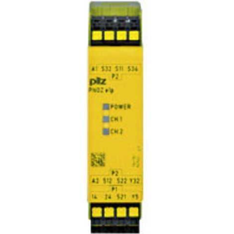 Bloc logique de sécurité PNOZ e1p C 24VDC 2so PILZ Tension de fonctionnement: 24 V/DC 2 NO (T) (l x