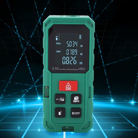 Télémètre laser numérique portatif S40, mesure de distance, mètre laser, ruban mesureur, outil de mesure précis (1/5)