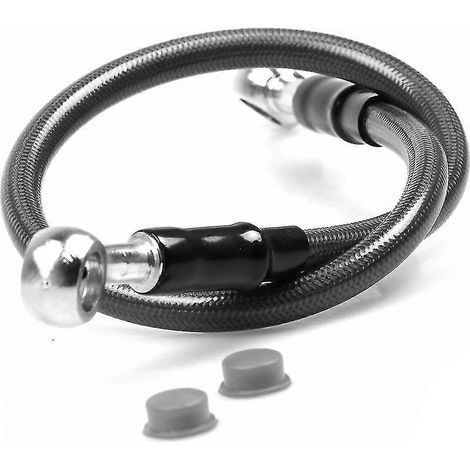 Tuyau de frein 450 mm pour Honda CB300F, CB400X, CBR250R, CBR250RR, CBR300R, CBR400R, CBR400F, MSX125, PCX 125/150 - Gris (1/5)