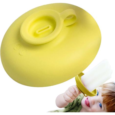 Lot de 2 porte-glaces pour enfants, porte-glaces en silicone, manchons pour glaces à effet coulant (1/5)