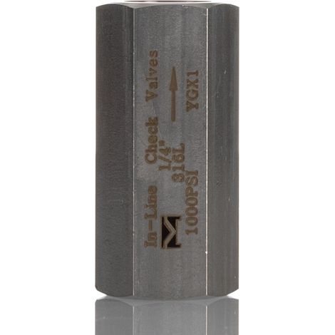 Clapet anti-retour en Acier inoxydable RS PRO, 1/4pouce, 63 bar ( Prix pour 1 )