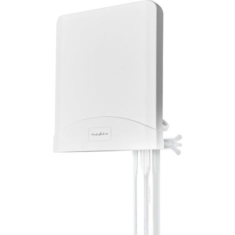 Antenne terrestre 5G 4G 3G – Gain jusqu'à 6 dB – Fréquences 698-5000 MHz – Installation intérieure/extérieure – Câbles LMR200 inclus – Nedis (1/10)