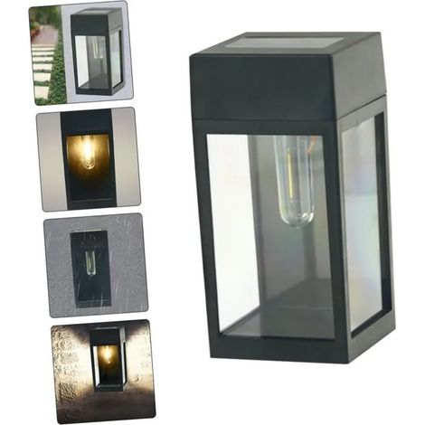 1 PCS Rverbre Porte Maison LED Applique Murale Dcorative Applique Murale Solaire Extrieure YYV (1/4)