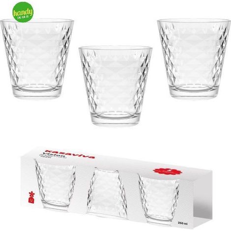 Set 3 bicchieri Kasaviva Vision Diamond 25