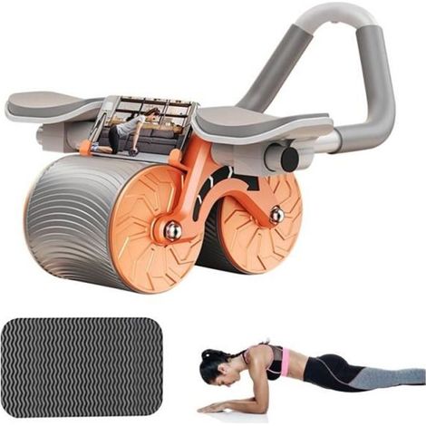 Roue Abdominale - Ab Roller - Rebond Automatique - Support De Coude - Fitness - Adulte