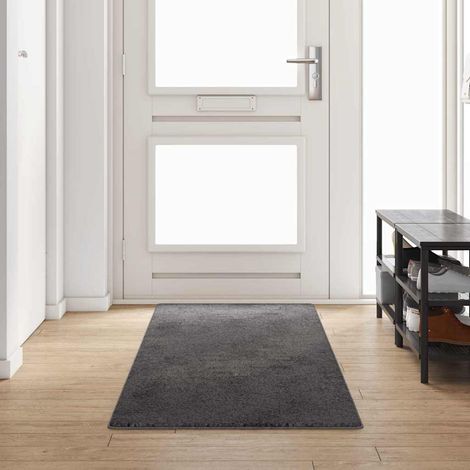 Teppichläufer Grau 80 x 300 cm 100% Polypropylen Tuft
