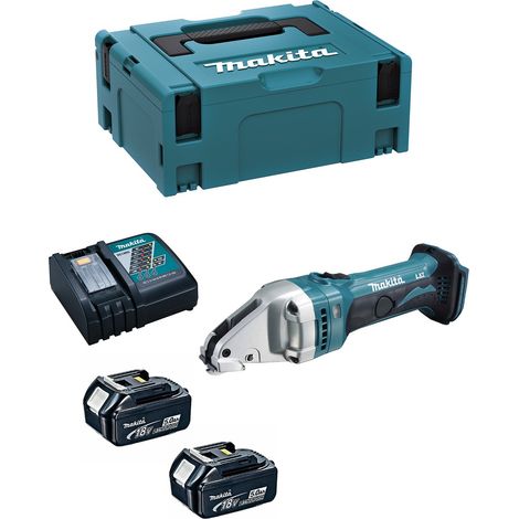 Cizalla MAKITA DJS161RTJ (2 x 5,0 Ah + DC18RC + MAKPAC 2)