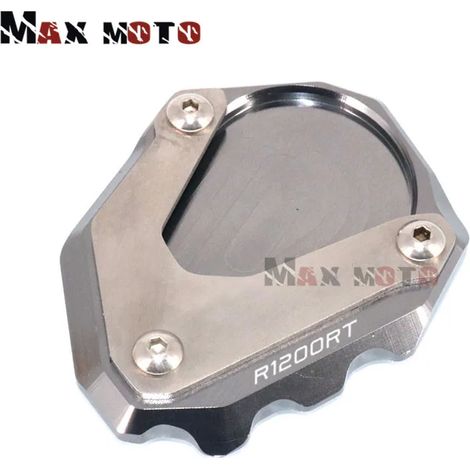 (R1200RT-Titanium) Compatible avec les modèles BMW R1200RT (2004-2013) et R1200ST (2003-2007) : extension de béquille latérale pour moto, support MaxPower. (1/3)