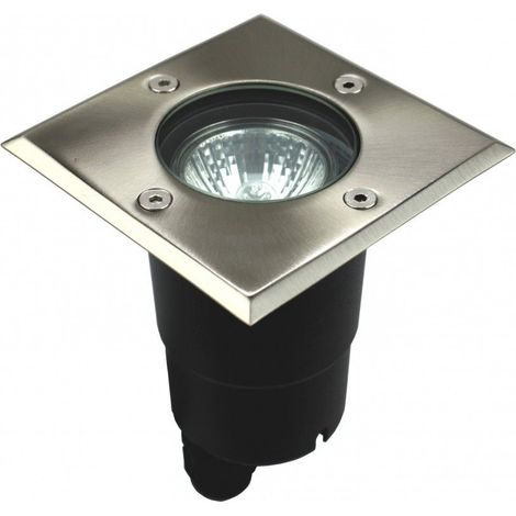 Faretto calpestabile quadrato 10,4cm GU10 inox IP67 SU-MA (1/4)