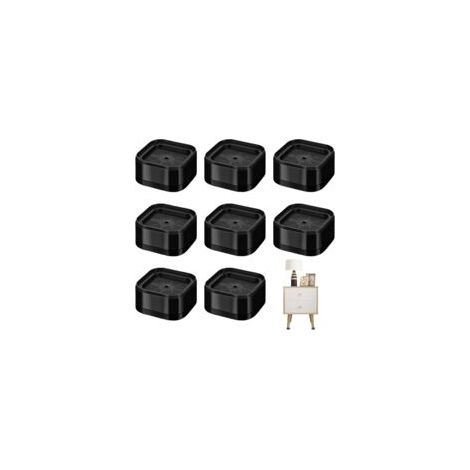 Tischbeinerhöhungen, 8-teiliges Set, 3,5 cm verstellbar, stapelbare Stuhlbeinerhöhungen, geeignet für Möbelbeine mit einem Durchmesser von weniger als 5 cm - Crezuo