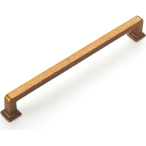 6 Pièces Poignee de Meuble Cuisine Laiton Vieilli. 160mm Alliage de zinc Poignées Meubles avec Vis, pour Bureaux, Tiroirs, Armoires, Placard UK0019 (1/5)