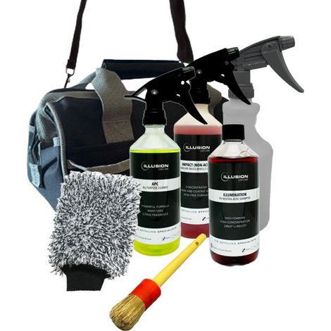 Illusion Wash Bag Starter Kit 500ml + Extra Mixing Bottle Bundle Car Care (1/4)