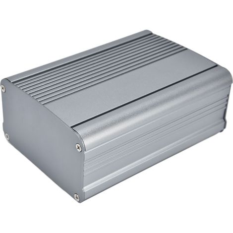 Boîtier électronique en alliage d'aluminium, coffret de montage 55x95x130mm, boîte de projet instrument, boîtier moulé robuste pour équipements, 1 pièce. (1/5)