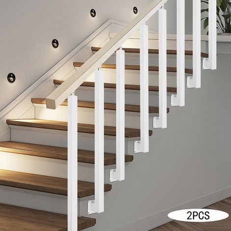 2 poteaux de rampe d'escalier 90 cm Rampe d'escalier Poteaux latéraux de rampe de escalier Mains courantes (1/5)