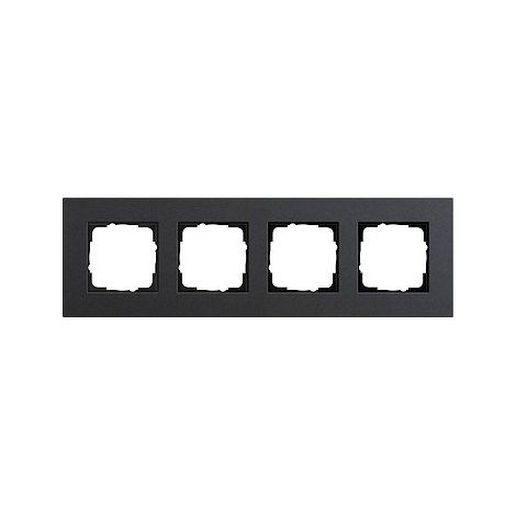 Gira Marco embellecedor 4f Gira Esprit Lin.Mpx.Antracita [0214226], 0214 226