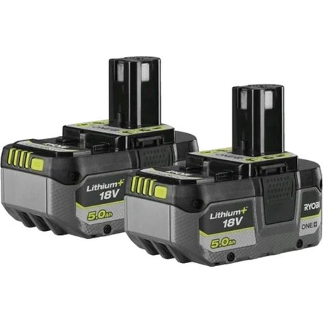 Ryobi RB1850X 2 Batterie 5,0Ah 18V Indicatore Livello Carica