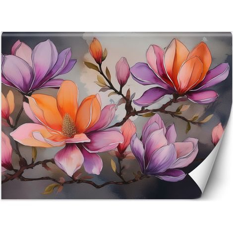 Fototapete Blume Abstraktion Aquarell 150x105 cm (1/5)