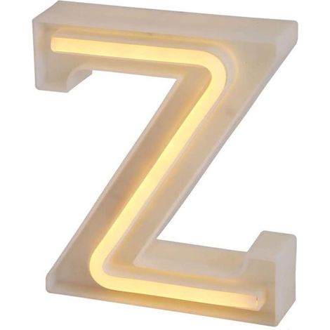 Lettere luminose neon a led luci alfabeto Z luminoso per decorazione casa compleanni nozze festa bar eventi luce calda (1/5)