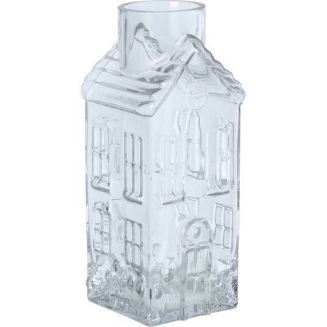 Vase maison en verre transparent - transparent (1/3)