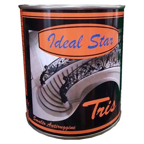SMALTO ANTIRUGGINE 'TRIS' IDEAL STAR 0,750 lt - Oro - IDEAL STAR