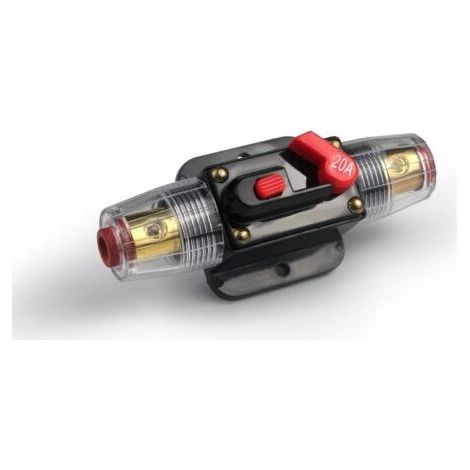 20A Auto Circuit Breaker Car Protection 12V - 24V DC with Fuse Manual Reset Switch (1/5)