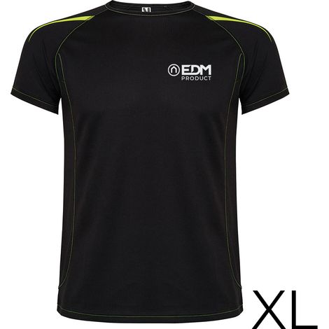 Camiseta deportiva negra talla-xl roly
