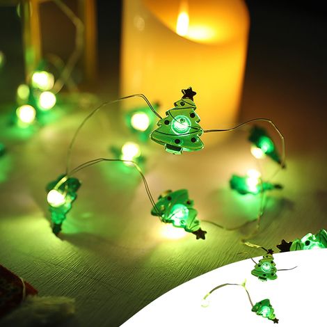 Guirlande Lumineuse LED - 50 Ampoules - Fil de Cuivre Souple - Alimentée par 3 Piles AA - Pour Arbre de Noël Jardin Intérieur Extérieur - 500 cm (1/5)