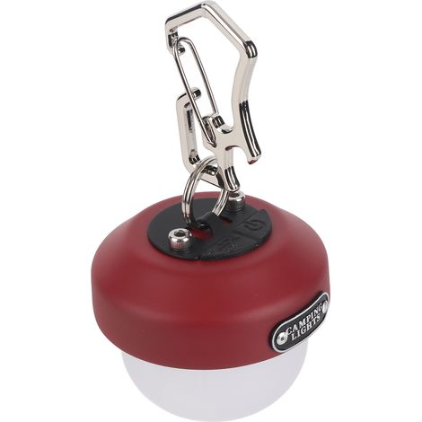 Lampe anti-insectes LED d'extérieur rechargeable IPX4 USB-C, en forme de pomme de pin rouge, idéale pour le camping. (1/5)