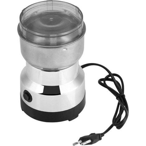 Moulin à Café Électrique Moulins multifonctionnels,Moulin a graines Quatre lames en acier inoxydable pour un broyage fin et efficace,Pour moudre les grains de café, épices,les graines de lin etc (1/4)