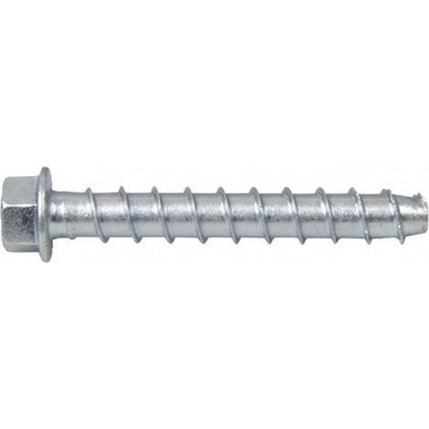 Vis a béton tête hexagonale - Acier électrozingué - HOMOLOGUÉ ETE option 1 10x120mm - Boite de 50