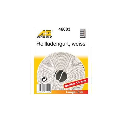 Schellenberg - Rollladengurt 14mm/6,0m weiß - 46003 (1/3)