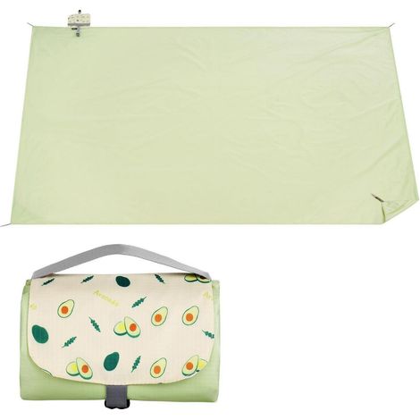 Picknickdecke 150x210cm wasserdicht faltbar mit Tragegriff für 3-4 Personen (1/5)