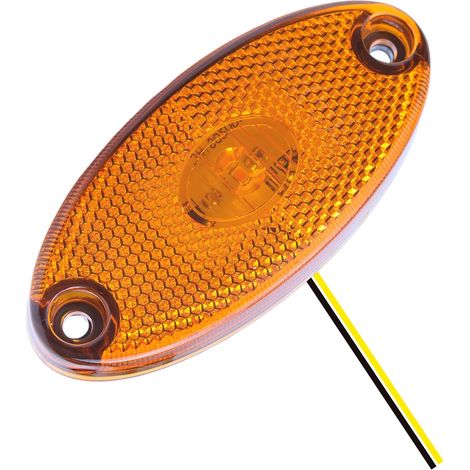 Feu de Position Latérale Gabarit LED 12V Lampe de Signalisation Jaune Feux de Gabarit Camping, Car Résistant et Étanche, Accessoire Sécurité Camion Facile à Ins, pour Camping-Car et Remorque (1/5)
