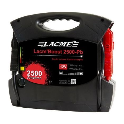 Lacme – Batterie plomb 12V 2500A – Chargeur compact autonome – Démarrage rapide – SKU 515200