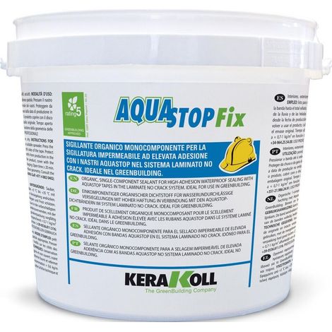 Aquastop fix 6kg sigillante impermeabile per nastri e membrane