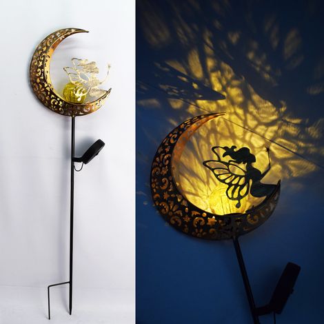 Lampes de jardin solaires, décoration de jardin extérieure en forme de lune-AquaForge