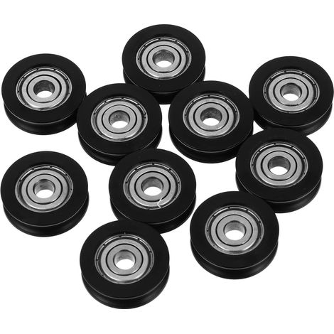 10 Pieces Home Cabinets Hardware Bearing Coating Plastic Sliding