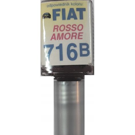Reparación de arañazos en la pintura del Fiat 716B Rosso Amore con 10 ML Arasystem. (1/5)