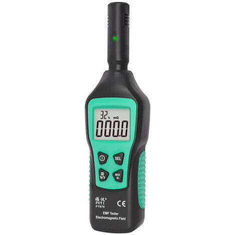 QORVA-Détecteur de rayonnement de champ électromagnétique EMF Meter, 5HZ-3500MHz avec 3 niveaux d'alarme sonore et lumineuse - MET01 (1/5)