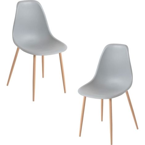 Packs Sillas Comedor - Pack 2 Sillas Mykle - Gris claro (1/5)