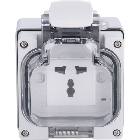 Prise extérieure étanche IP66, décorative pour jardin, usage intensif, 250V 13A. (1/5)