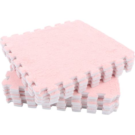 Alfombrillas de espuma de gamuza suave, gran superficie de cobertura, inodoras, juego de 10 piezas.