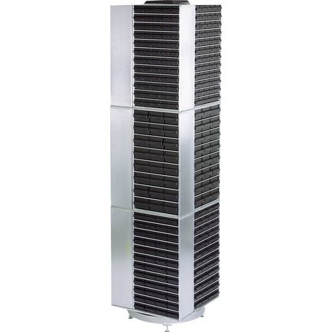 Tour tournant B680xT680xH1760mm pour magazine Ser.1200 (vide) galvanisé (1/2)