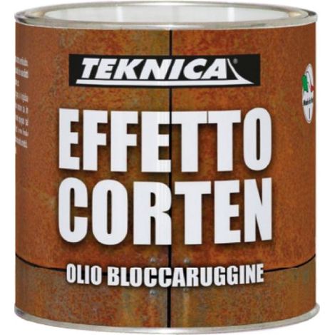 olio bloccarugine effetto corten TEKNICA ad alto potere bagnante e penetrante