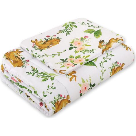 Set biancheria da letto per neonati con imbottitura, 2 pezzi, 75x100cm NEONATO - nella foresta (1/2)