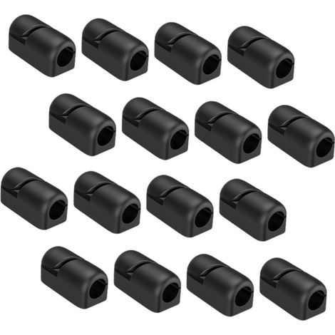CCYKXA20 pièces Clips Fixation Câble Organiseur Fil Silicone Autocollant Support Rangement Câble USB Charge Clips Gestion Fil Bureau PC Maison (1/5)